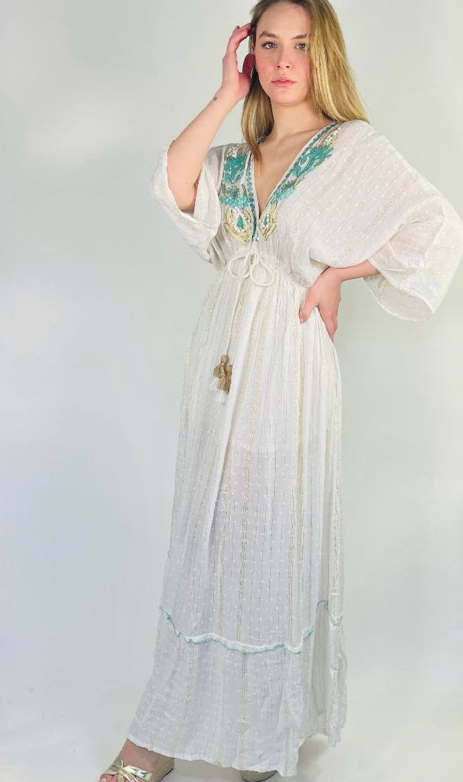 Caftano Lungo Stile Indiano