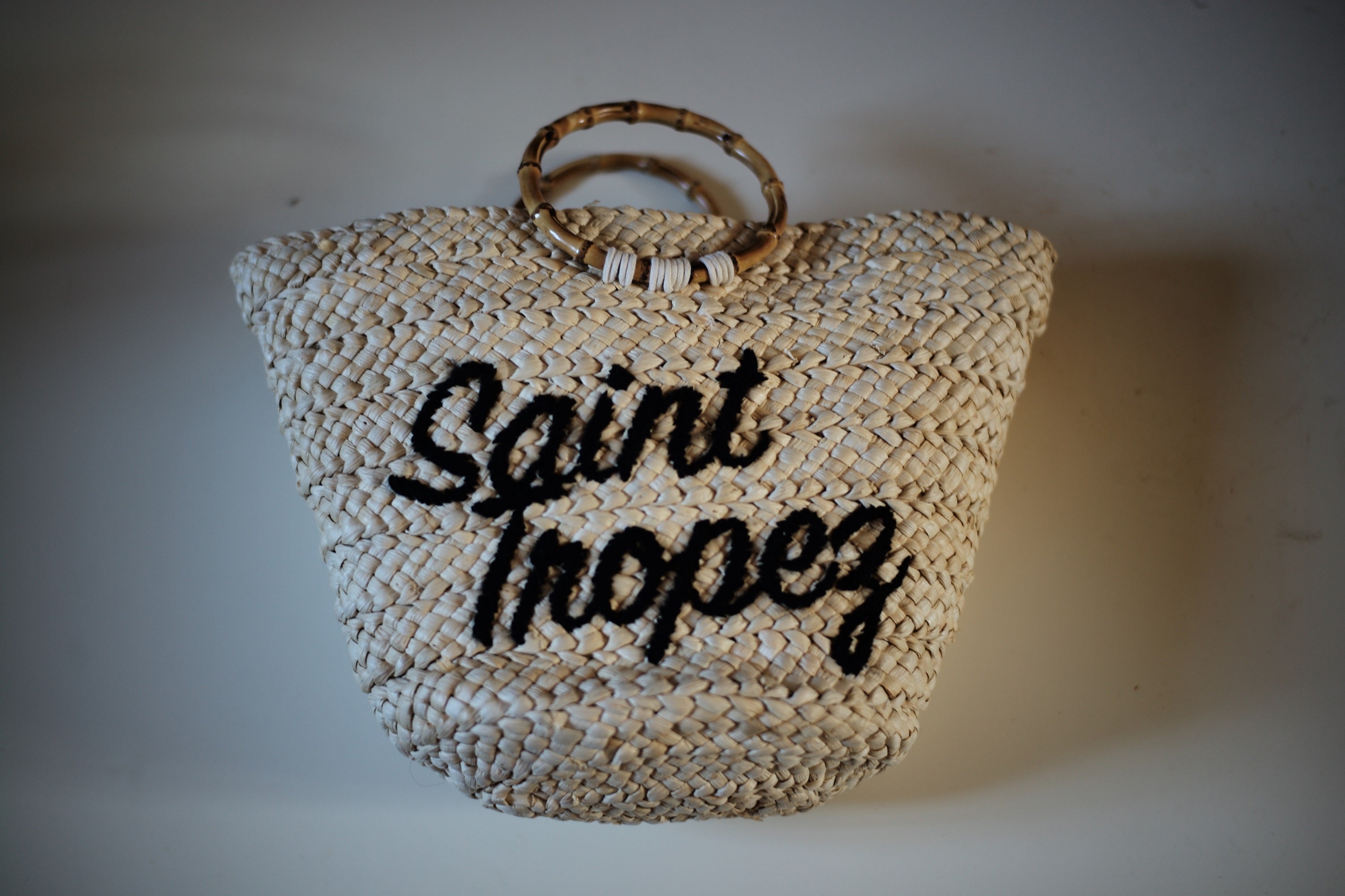 Borsa Estiva Con Scritta Saint Tropez