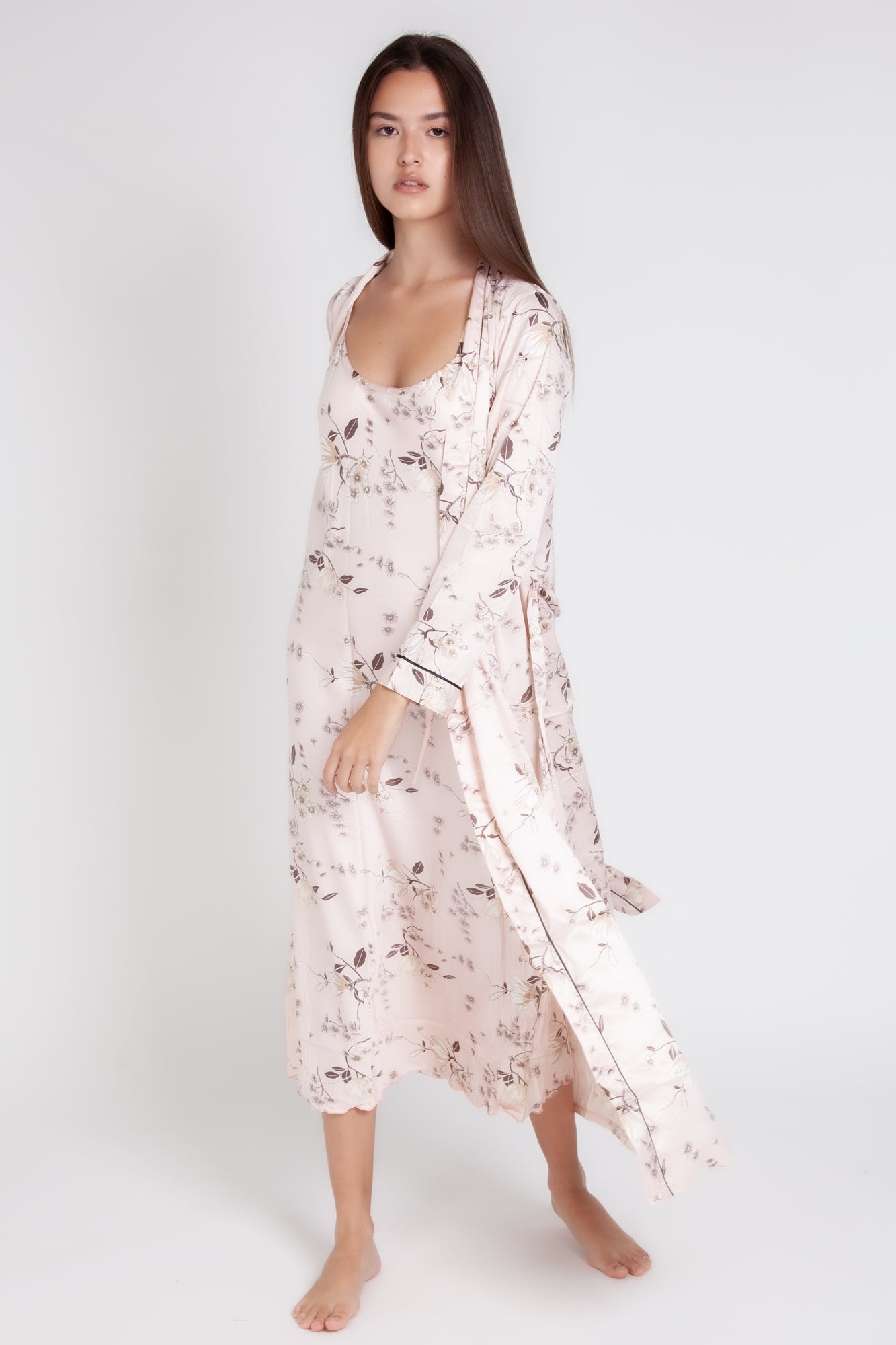 Pigiama donna in raso a fiori gigilovers