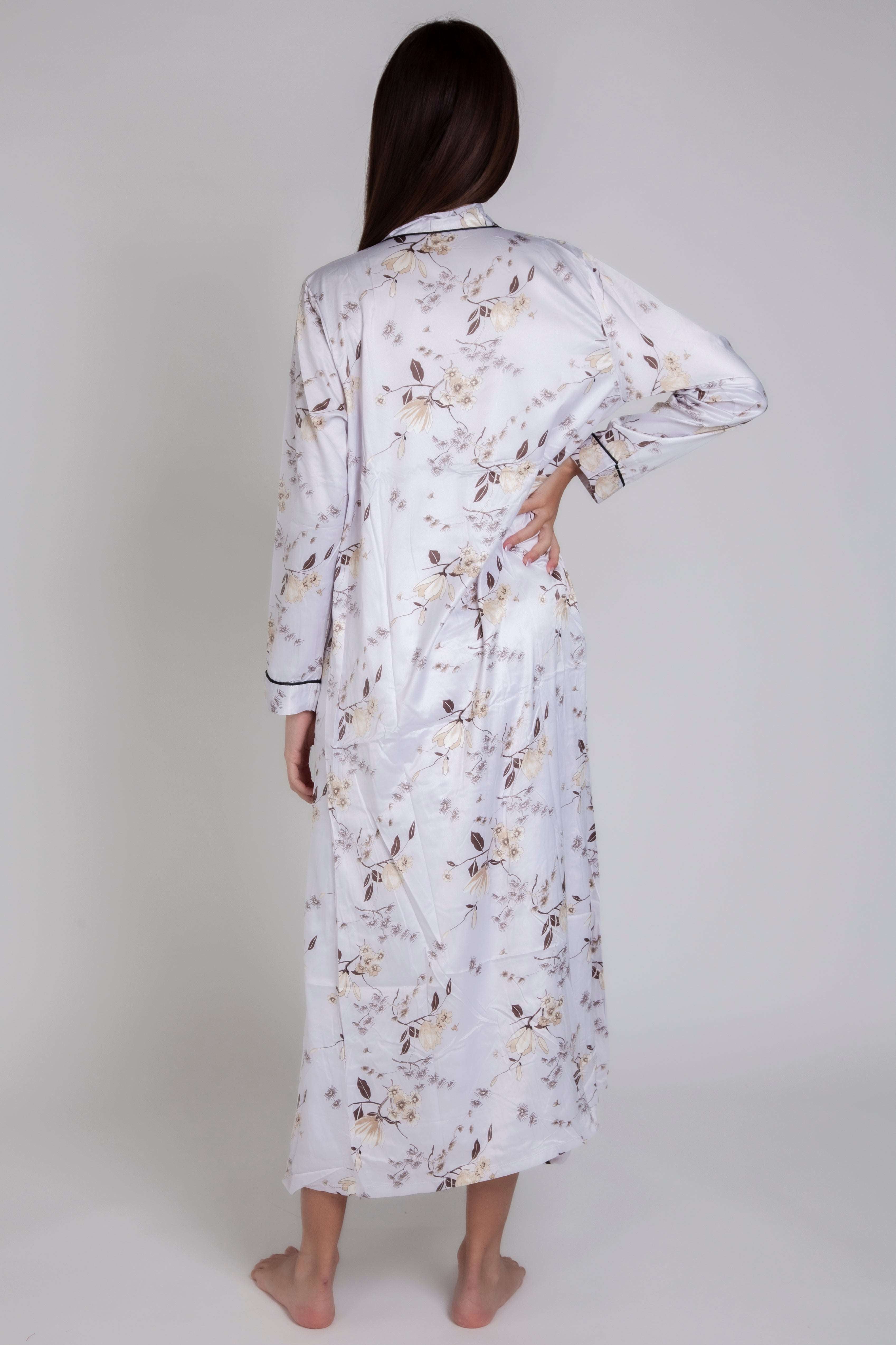 Pigiama donna in raso a fiori gigilovers