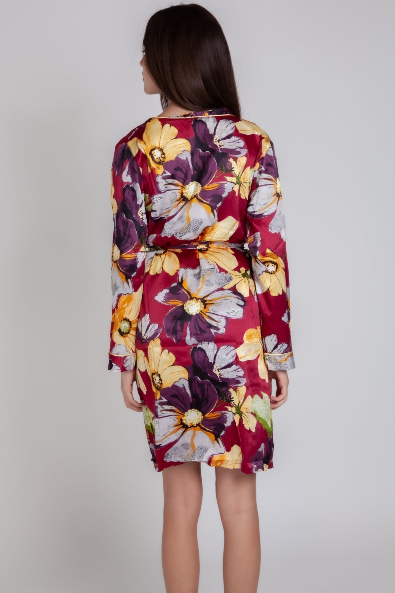 Pigiama donna in raso a fiori gigilovers