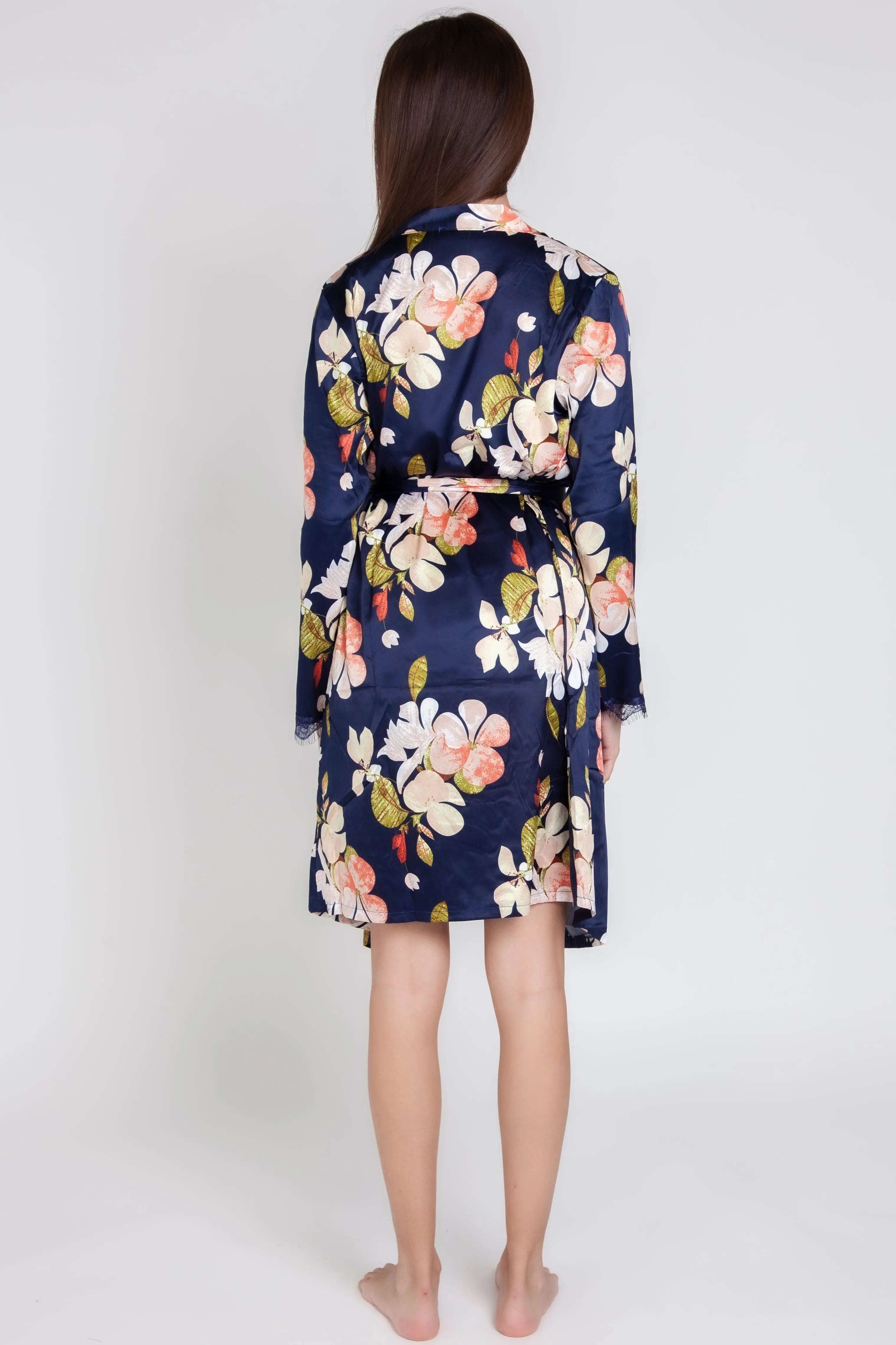 Pigiama donna in raso a fiori gigilovers