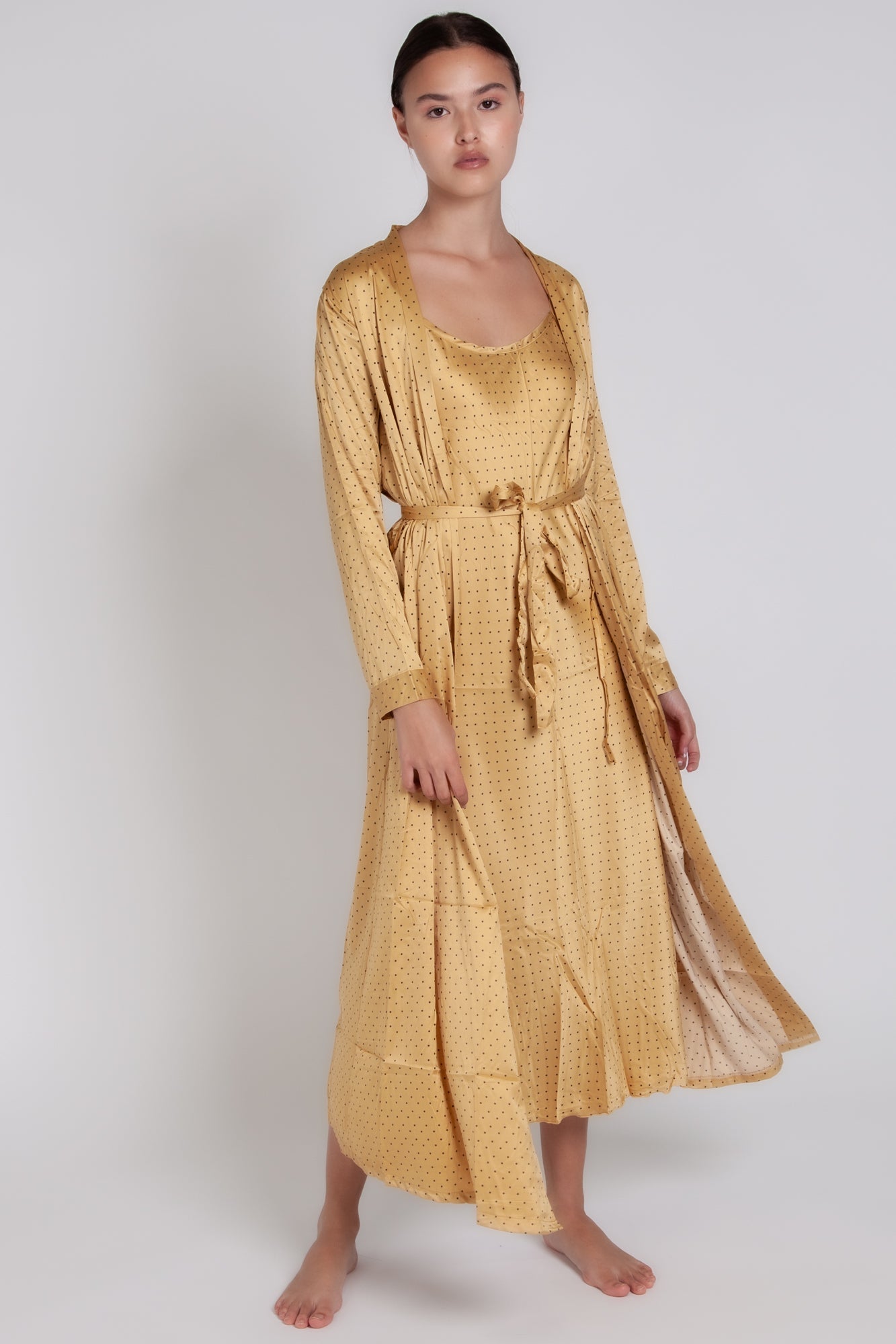 Pigiama donna in raso a pois gigilovers