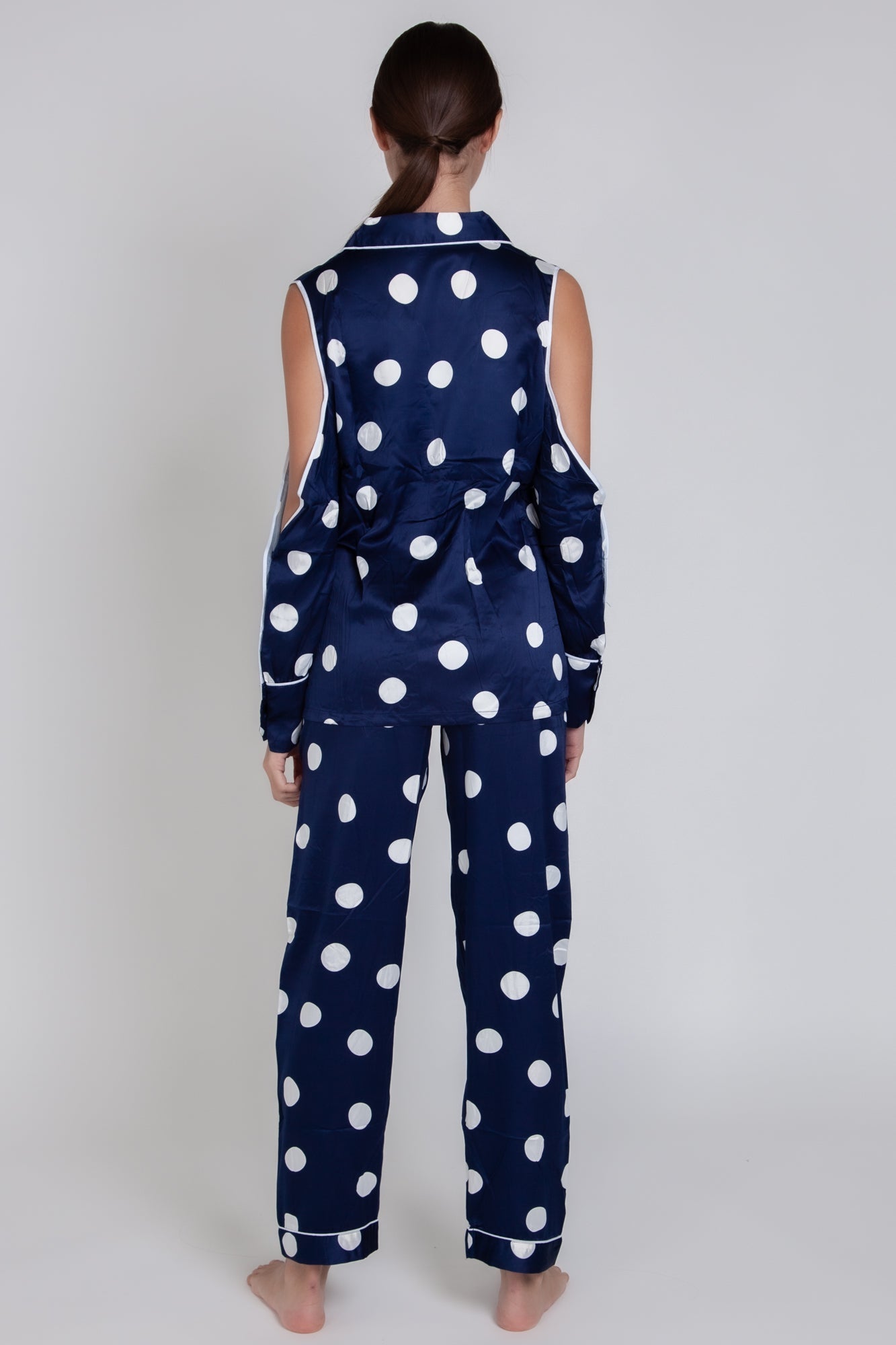 Pigiama donna in raso a pois gigilovers