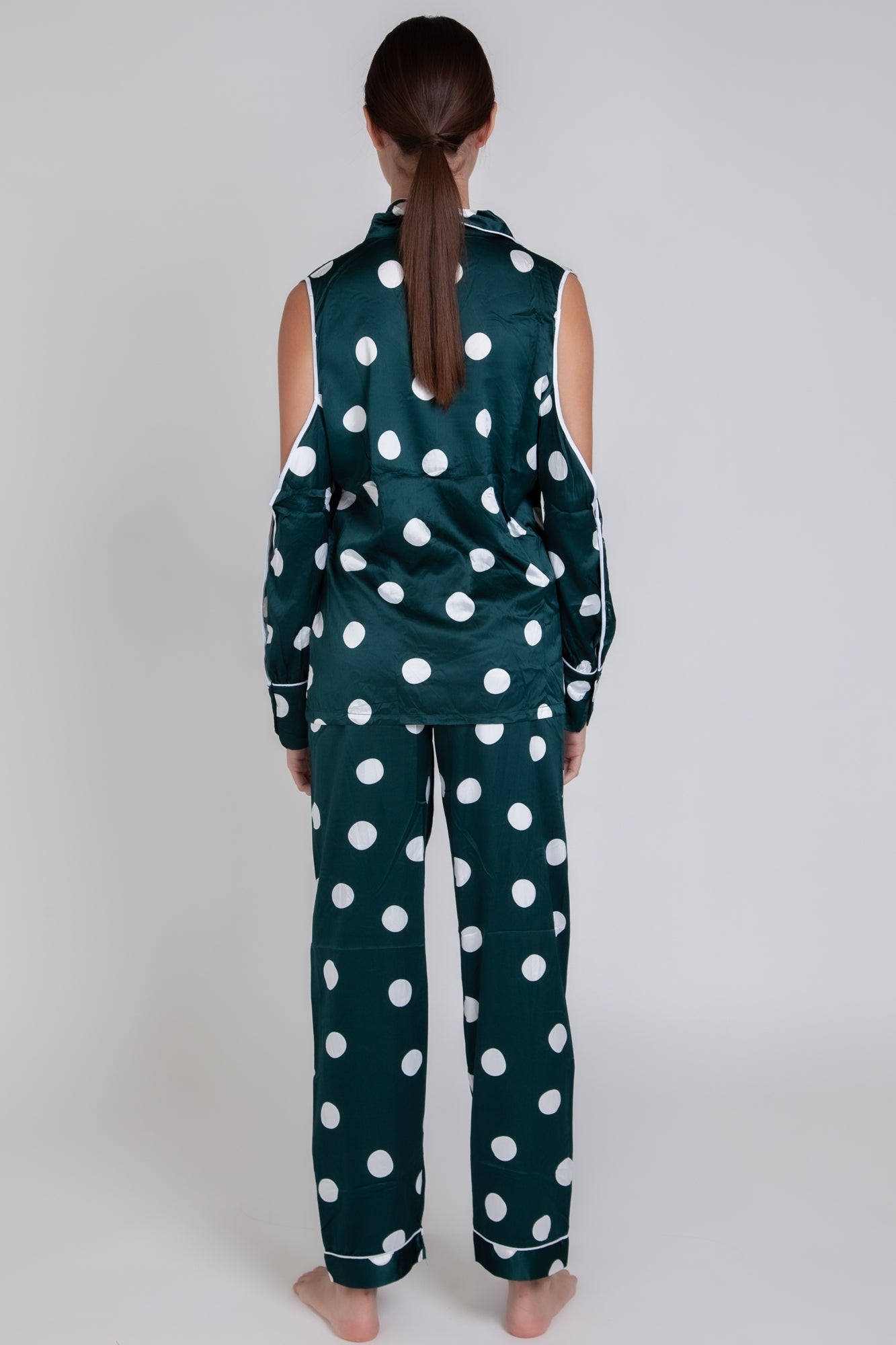 Pigiama donna in raso a pois gigilovers