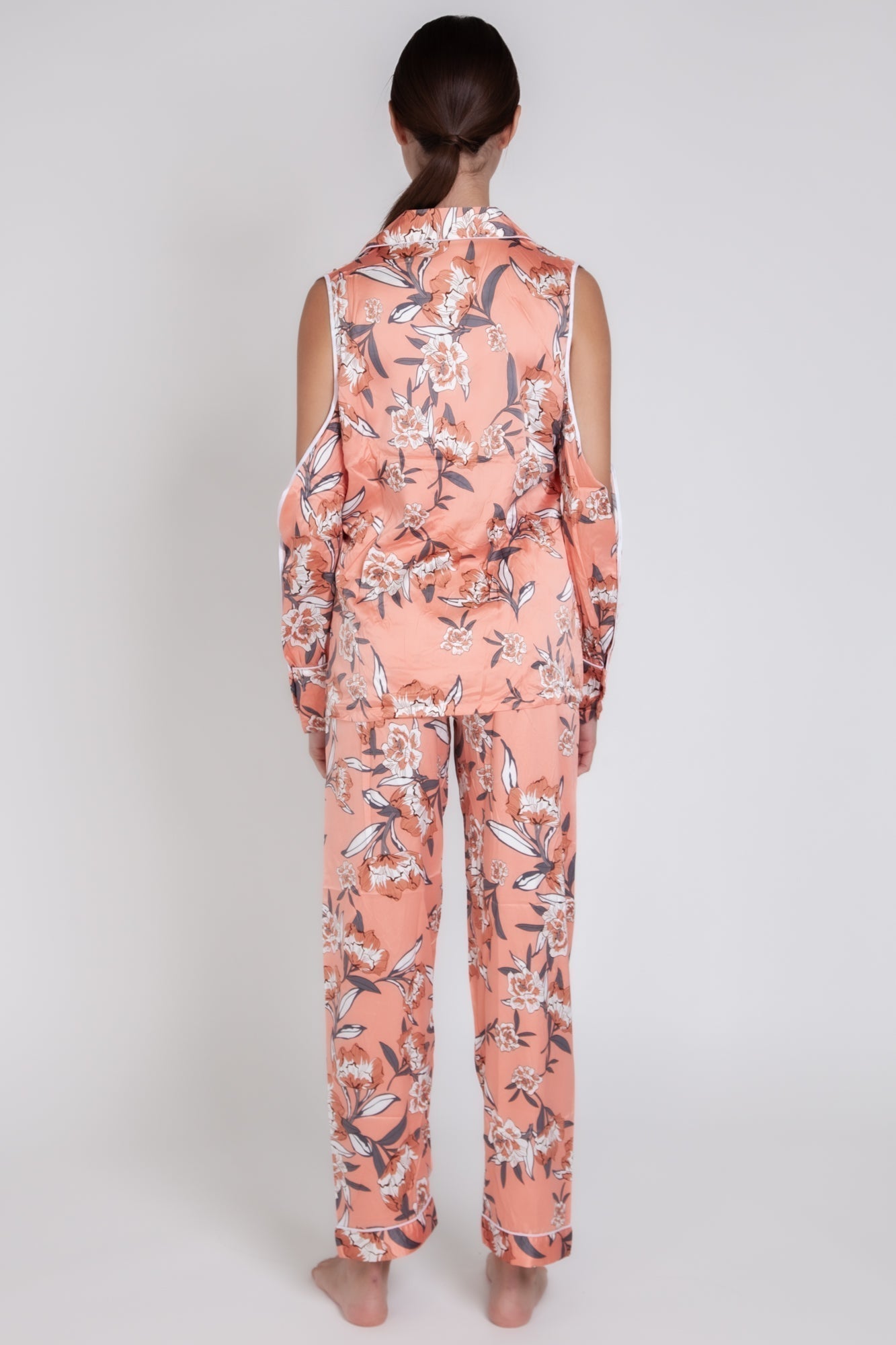 Pigiama donna in raso floreale gigilovers