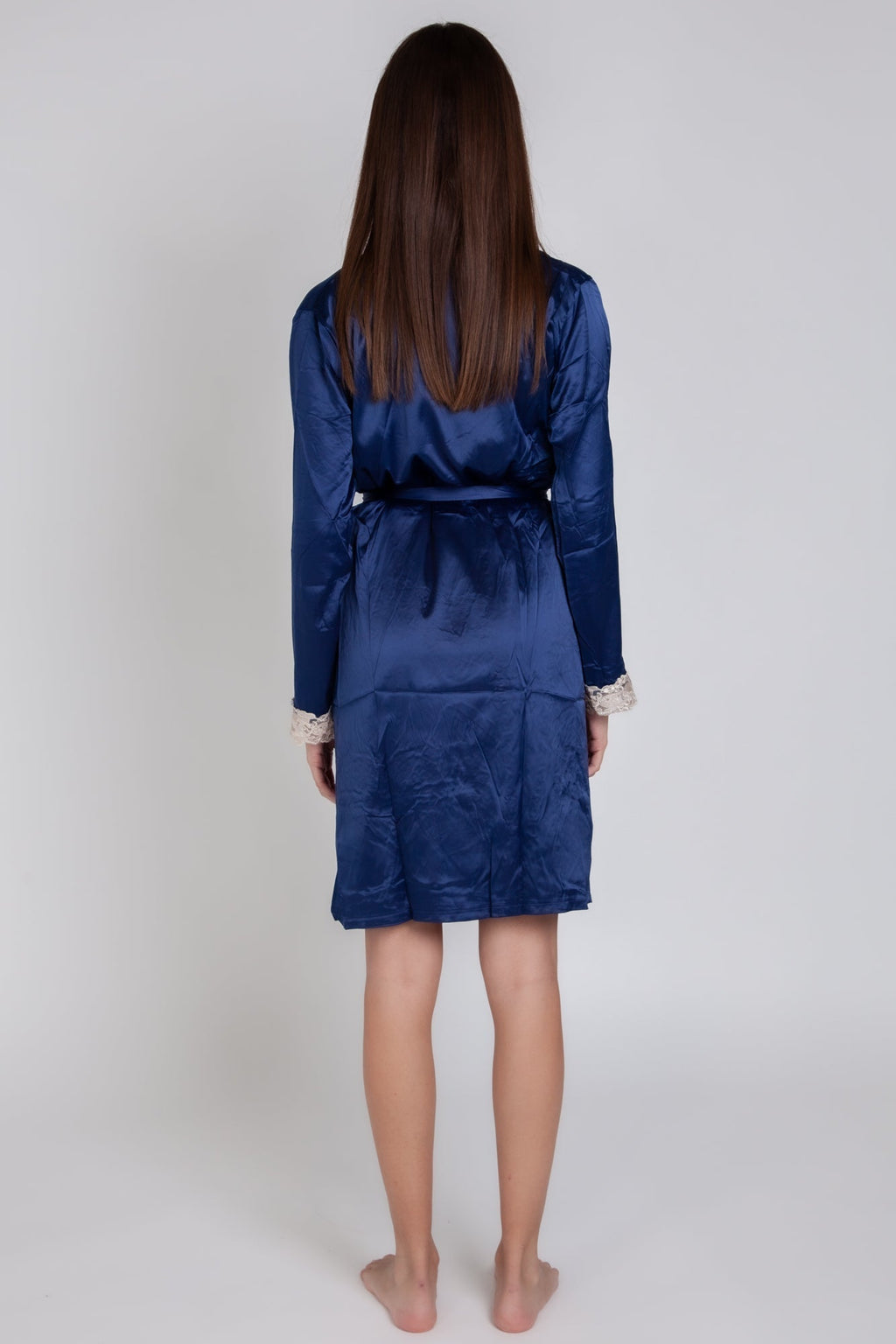 Pigiama donna in raso tinta unita con pizzo gigilovers