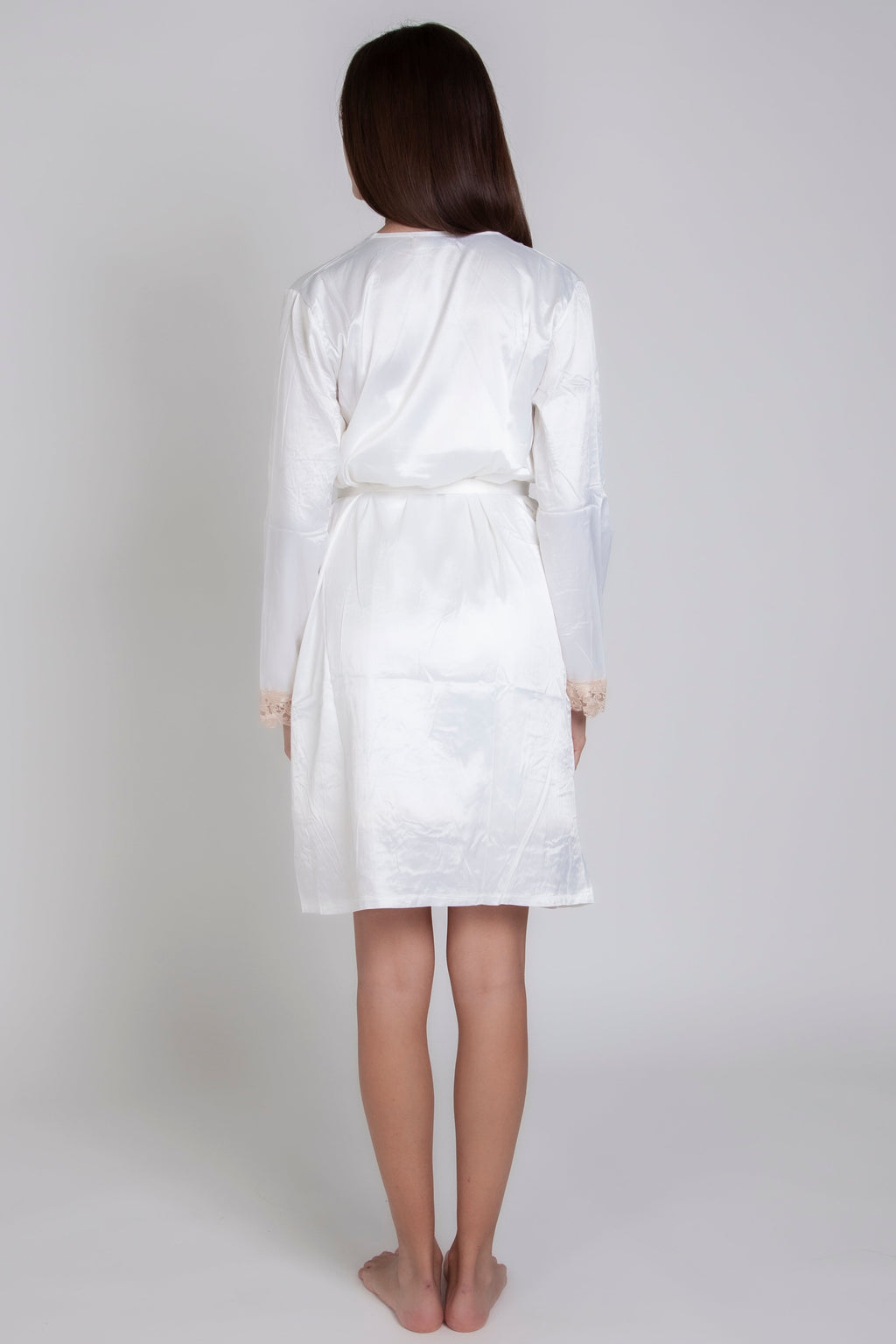 Pigiama donna in raso tinta unita con pizzo gigilovers